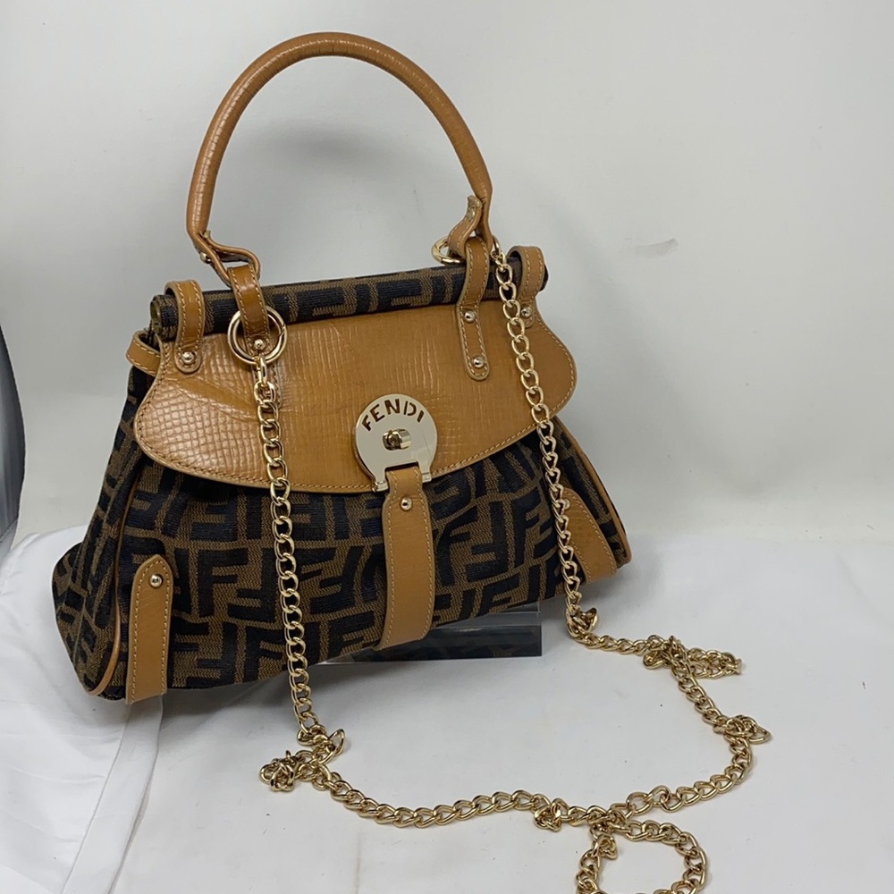 Fendi Borsa Piccola Zucca Handbag Crossbody Bag